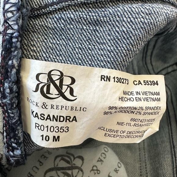 Rock & Republic Ankle Jeans in Denim Blue size 10m - Picture 7 of 8